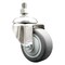 Service Caster 3.5 Inch 316SS Thermoplastic Rubber Wheel Swivel 10mm Threaded Stem Caster SCC-SS316TS20S3514-TPRB-M1015 - alternate 1