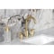 Kingston Brass Widespread Bathroom Faucet with Knurled Handle and Brass Pop-Up, Brushed Brass FSC8923KNL - alternate 2