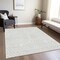 Homeroots 3' X 5' Silver And Gray Abstract Washable Indoor Outdoor Area Rug 599010 - alternate 8