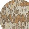Homeroots 8' Copper Gold And Ivory Round Striped Washable Indoor Outdoor Area Rug 596664 - alternate 6