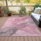 Homeroots 5' X 8' Blush And Gray Abstract Washable Indoor Outdoor Area Rug 631828 - alternate 6