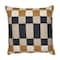 Homeroots 20" Beige Ivory And Navy Blue Check Throw Pillow Cover 714219 - alternate 5