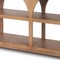 Homeroots 54" Brown Solid Wood Floor Shelf Console Table With Two Shelves 605612 - alternate 4