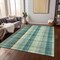 Homeroots 5' X 8' Sage Mint Green And Teal Blue Plaid Washable Indoor Outdoor Area Rug 614006 - alternate 6