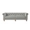 Homeroots 93" Gray Velvet Chesterfield Wood Sofa 543984 - alternate 1