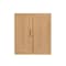 Homeroots 31in Natural Wood Corner Accent Cabinet 693399 - alternate 1