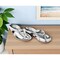Homeroots 10" Silver Buffed Aluminum Flip Flop Tabletop Sculpture 354620 - alternate 6