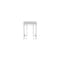 Homeroots 24" Chrome And Natural Oak Manufactured Wood And Metal Square End Table 486390 - alternate 1