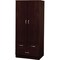 Homeroots 32" Espresso Manufactured Wood Three Drawer Gentlemans Chest 286525 - alternate 1