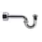 Westbrass 1-1/4" x 1-1/4" P-Trap W/ High Box Flange in Polished Nickel D401-1-05 - alternate 1