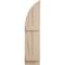 Ekena Millwork Hand Hewn 2 Board Joined Board-n-Batten w/Quarter Round Arch Top Faux Wood Shutters, 11"W x 38"H SHUBJQ11X38HHPR - alternate 8