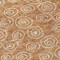 Homeroots 8' Terra Cotta Copper And Beige Round Geometric Washable Indoor Outdoor Area Rug 583398 - alternate 5