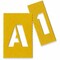 Chartpak Painting LettersNumbers Stencils, Yellow, 35PK CHA01550 - alternate 2