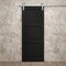 Sartodoors Modern Barn Door 42 x 84 inches, Ego 5010 Painted Black Oak, 8FT Silver Rail Track Heavy Hardware EGO5010BD-S-CHK-4284 - alternate 6
