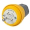 Hubbell Wiring 30A 3 Phase 250V AC Twist-Lock Plug, 3P 4W, NEMA L15-30P, Yellow HBL28W75 - alternate 1