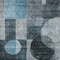 Homeroots 3' X 5' Teal Blue Gray And Charcoal Geometric Washable Indoor Outdoor Area Rug 604342 - alternate 6