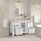 James Martin Vanities Myrrin 48" Single Vanity, Bright White, w/ 3 CM Siberian Silestone Top 485-V48-BW-3SFR - alternate 4