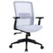 Leisuremod Ingram Office Task Chair with Adjustable Armrests and Swivel and Tilt, White/White IO20W-C - alternate 1