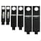Grizzly Supply Storage Strap, 7, 10, 13 in L, 1, 1.5, 2 in W, Hook and Loop Closure, Grommet, Reusable, Black, 6PK GS-HLSS7x10x13-0 - alternate 12