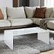 Homeroots 24" White Glass Sled Coffee Table 554279 - alternate 5