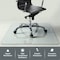 Fab Glass And Mirror Glass Office Chair Mat | 45in x53in Flat Polished Edge Heavy Duty Glass Mat for Hard Floors CM45X53RCF-CL - alternate 5