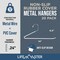 Lifemaster Heavy Duty Metal Non-Slip Pants Hangers, Space-Saving, Open-Ended Design, White, 20PK LMMTWHT20 - alternate 4