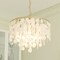 Vaxcel Elsa 3 Light Gold Brass Modern Coastal Glam Pendant Fixture with Capiz Shells P0394 - alternate 7
