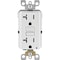 Leviton SmartlockPro Self-Test 20A White Commercial Grade Tamper Resistant 5-20R GFCI Outlet R12-GFTR2-0KW - alternate 1