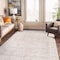 World Rug Gallery Beige Vintage Washable Rug - Low Pile, Subtle Pattern for Neutral Spaces 5 ft x 7 ft WR173BEIGE5X7 - alternate 1