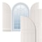 Ekena Millwork True Fit PVC, Four Board Arch Top Joined Board-n-Batten Shutters, Unfinished, 21 1/2W x 59H, PR TFP101BA21X059UN - alternate 1
