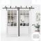 Sartodoors Sliding Closet Barn Bypass Doors, Felicia 3599 White Silk with Clear Glass, Sturdy 6.6ft Rails Har FELICIA3599BBB-WS-84 - alternate 3