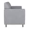 Flash Furniture HERCULES Diplomat Gray LeatherSoft Sofa with Clean Line-Stitched Frame and Chrome Legs BT-827-3-GY-CHR-GG - alternate 7