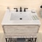 Whitehaus Collection 31 in Countertop Vanity Sink with Integrated Rectangular Bowl, Faucet Drilling and Overflow WHCS3122-3H - alternate 5