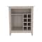 Homeroots Light Gray Bar Cart With Wine Storage 478380 - alternate 1