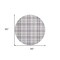 Homeroots 8' Lavender Purple And Gray Round Plaid Washable Indoor Outdoor Area Rug 601334 - alternate 6