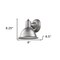 Homeroots Brushed Silver Aluminum Wall Sconce 398464 - alternate 4