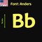 Aacc Self-Adhesive Vinyl Letter: B, Scale: 8 cm. Color: Yellow Font: Anders by, 4PK AACC-Anders-UB-Yellow-M8x4 - alternate 1