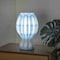 Jonathan Y Flower 13" Tropical Coastal Plant-Based PLA 3D Printed Dimmable LED Table Lamp, Blue/White USA1005A - alternate 5
