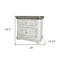 Homeroots 27" Ivory Solid Wood One Drawer Nightstand 527056 - alternate 6