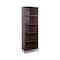 Homeroots 71" Brown Wood Four Tier Etagere Bookcase 568309 - alternate 4