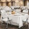 Regency Trestle 5 ft Folding Table and 4 Chairs Set, Blow Mold Plastic, Steel Frame, 60 in x 29 in, White TBM6029WH42WH - alternate 8