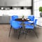Regency Round Cain Small X-Base Breakroom Table, 30 in W, 30 in L, Neo Walnut TB30RNDNWGY - alternate 5