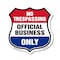 Signmission No Trespassing Shield Sign Official Busi, 12 Inch X 12 Inch, Aluminum Metal Sign SHI-A-12-415 - alternate 1
