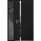 Vdomdoors Steel Door Cynex 6777 Black Sidelight Exterior Window Stainless Inserts Single Modern Painted-W32+1 CYNEX6777EXD-BLK-W32+14 x H80-Right-hand Outswing - alternate 1