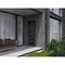 Vdomdoors Aluminum Door Iron 0255 Black Entry Steel Metal Classic Painted 36 x 96 (36 x 80+16)-Left Inswing IRON0255EXD-BLK-W36xH80+16-LH-I - alternate 2