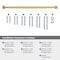 Amerock Stature 18 inch 457mm Center-to-Center Champagne Bronze Appliance Pull BP54061CZ - alternate 2