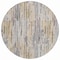 Homeroots 8' Beige And Gray Round Striped Washable Indoor Outdoor Area Rug 617688 - alternate 4