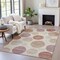 Homeroots 3' X 5' Salmon Ivory And Mauve Geometric Washable Indoor Outdoor Area Rug 630585 - alternate 4