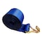 Tie 4 Safe 4'' x 30' Winch Straps w/ Wire J Hook WLL: 5,400 lbs. Blue TWS40-30W21-BU-C-1 - alternate 2