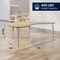 Flash Furniture Commercial Adjustable Height Kidney Activity Table with Short Legs in LT NAT XU-A4872-KIDNY-LTNAT-T-P-GG - alternate 7